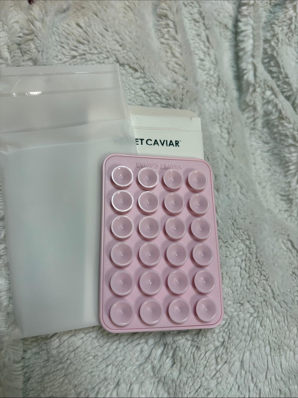 Velvet Caviar Pink Bubble Wallet Phone Grip Holder